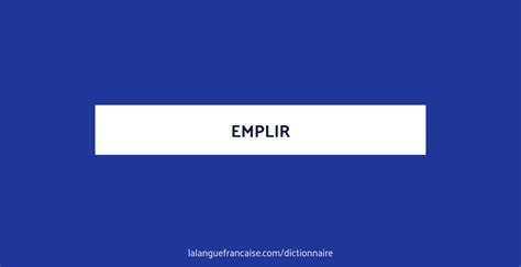 emplir def